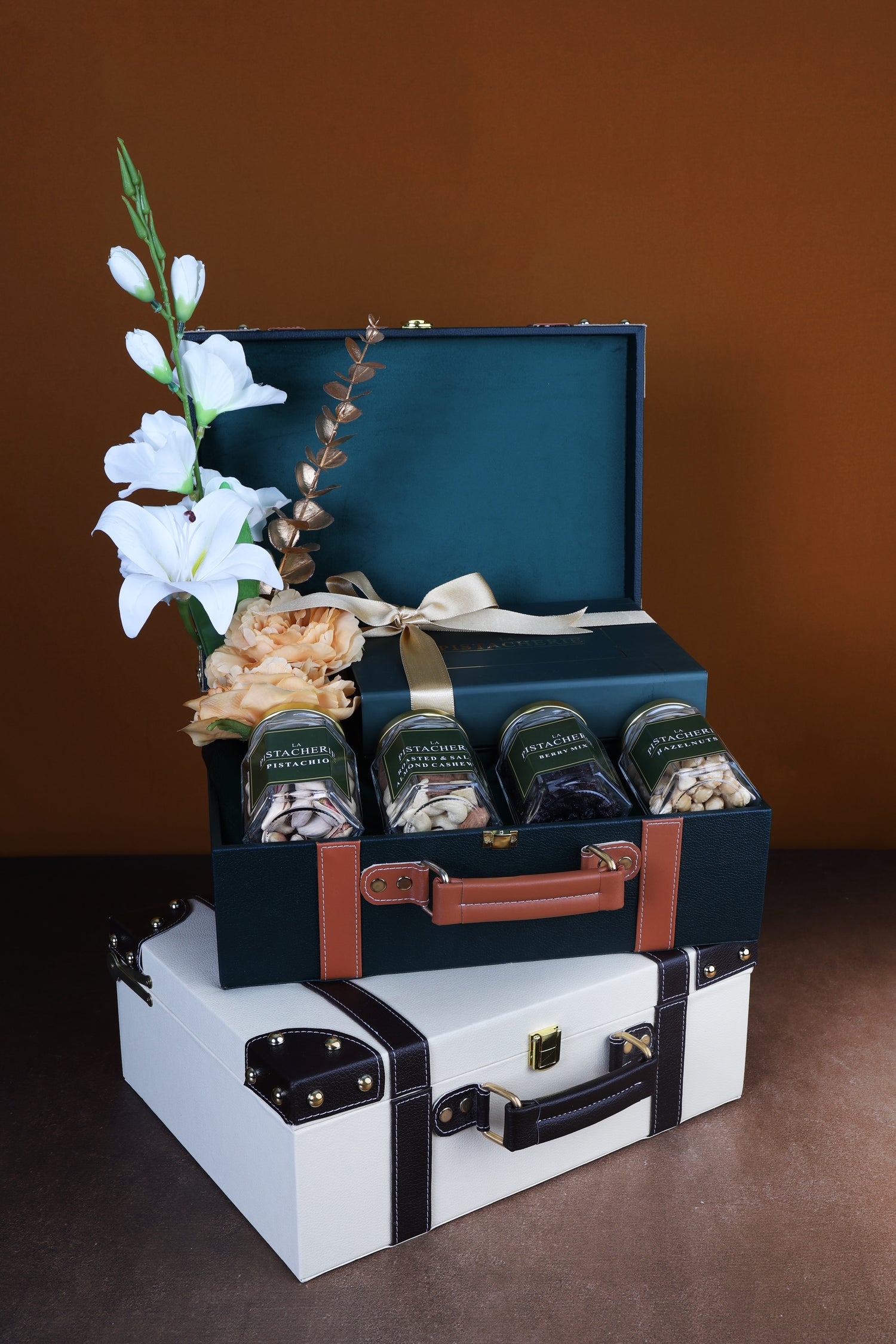 Vintage Faux Leather Trunk Hampers